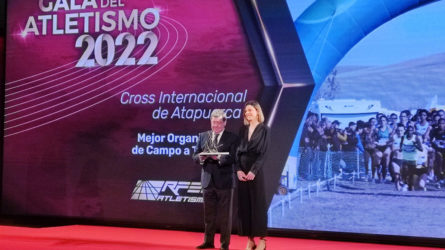 César Rico, presidente de la Diputación de Burgos, recogió el premio